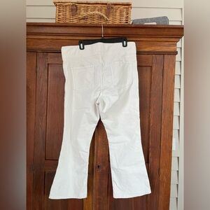 Free People White Flare Pants XL
